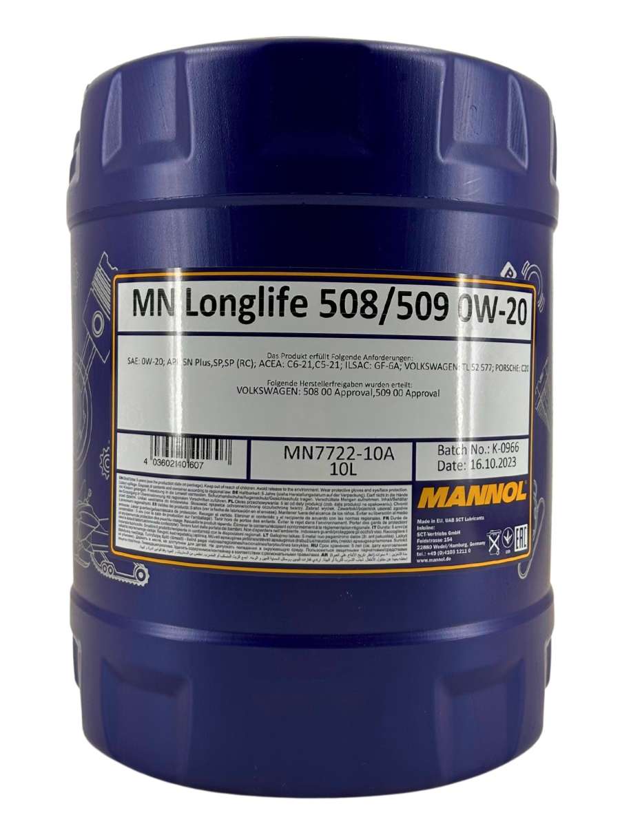 Mannol 7722 Longlife 508/509 0W20