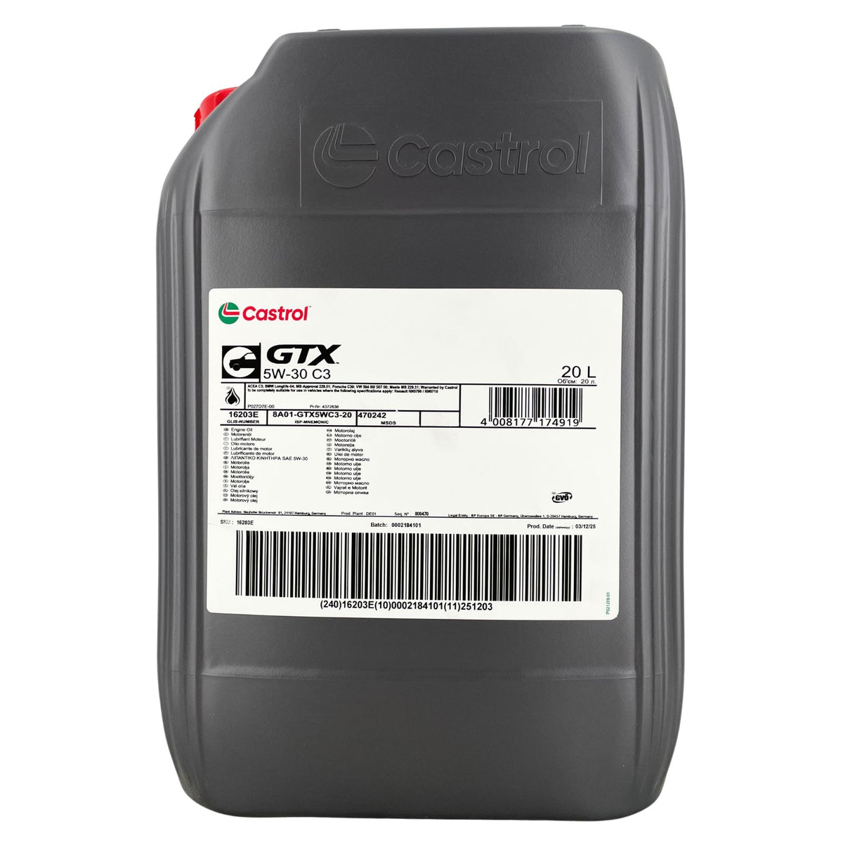 Castrol GTX 5W-30 C3 – 20 litri