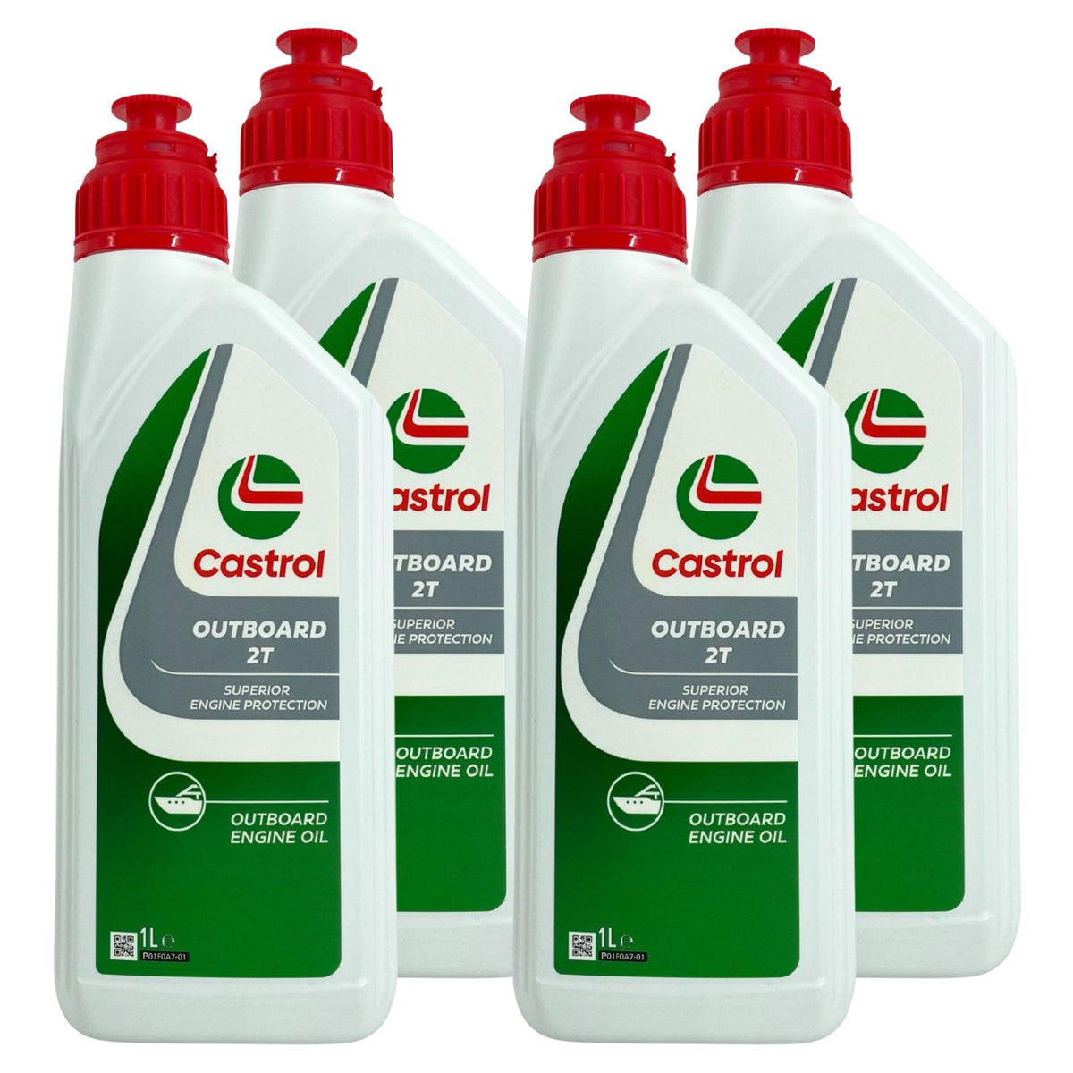 Castrol Outboard 2T Olio nautico 2 tempi – 4 x 1 L