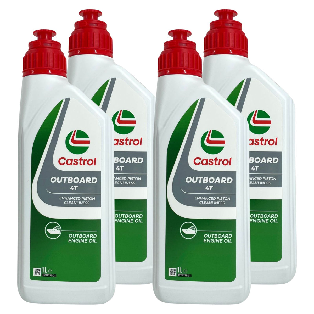 Castrol Outboard 4T Olio nautico 4 tempi – 4 x 1 L