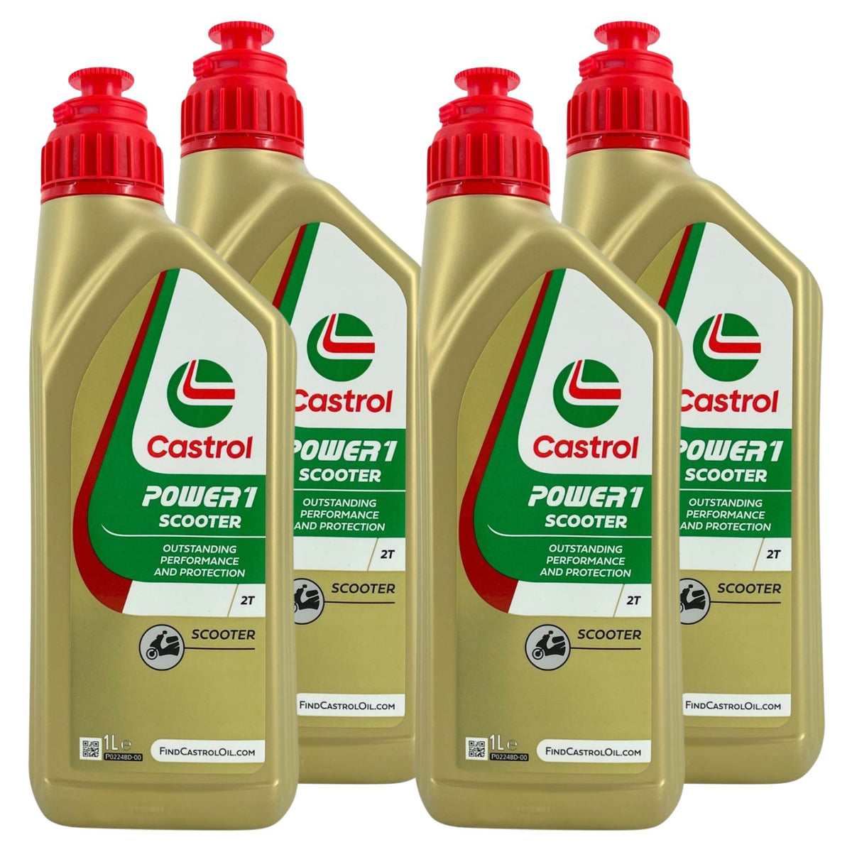 Castrol Power 1 Scooter 2T – 4 x 1 L