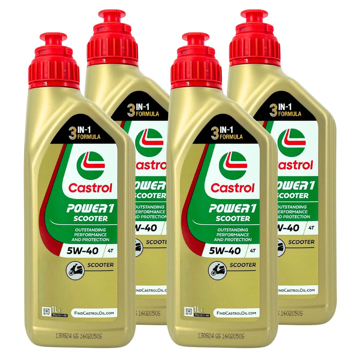 Castrol Power 1 Scooter 4T 5W-40 – 4 x 1 L