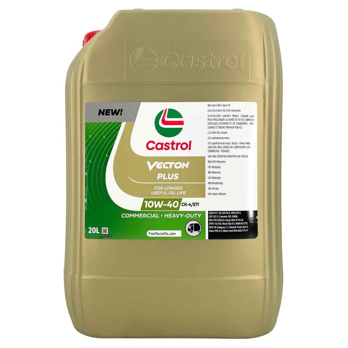 Castrol Vecton Plus 10W-40 CK4/E11 – 20 litri