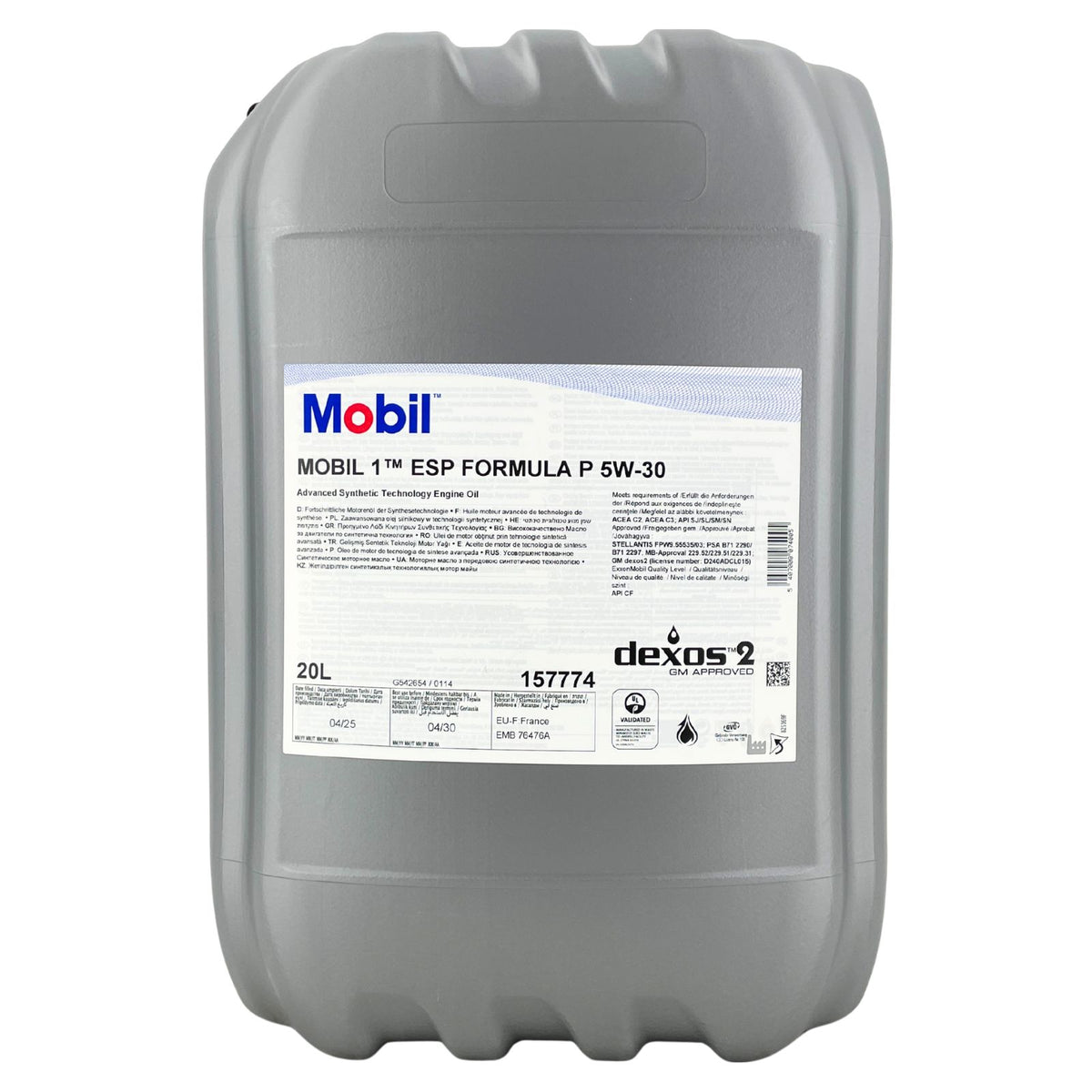 Mobil 1 ESP Formula P 5W30 – 20 litri