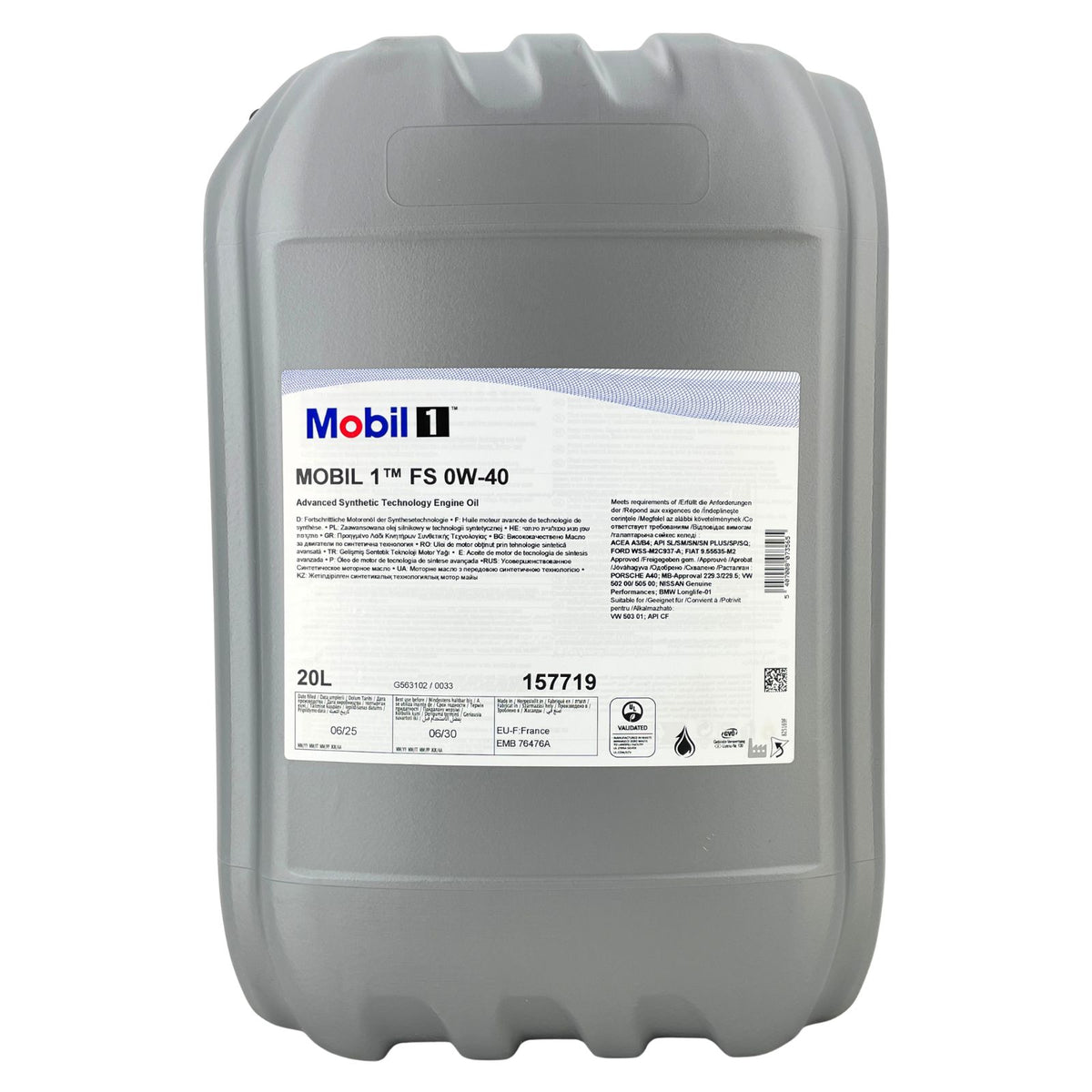 Mobil 1 FS 0W40 – 20 litri