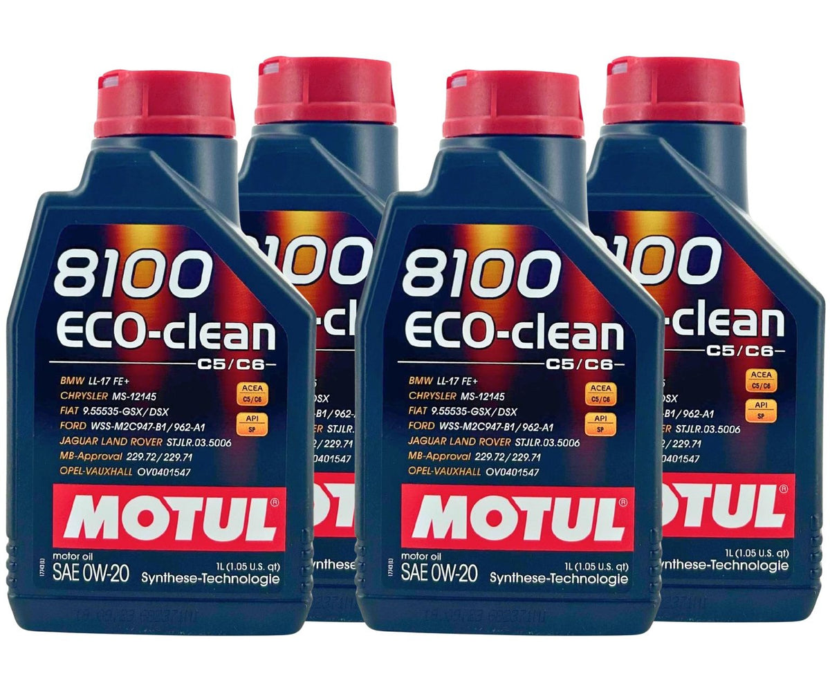 Motul 8100 Eco-clean 0W20 – 4 × 1 litro