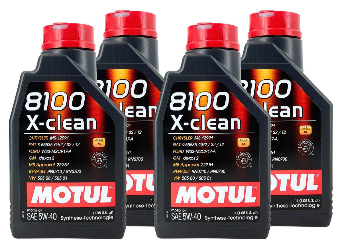 Motul 8100 X-clean 5W40 – 4 × 1 litro