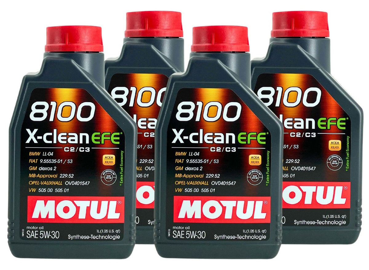 Motul 8100 X-clean EFE 5W30 – 4 × 1 litro