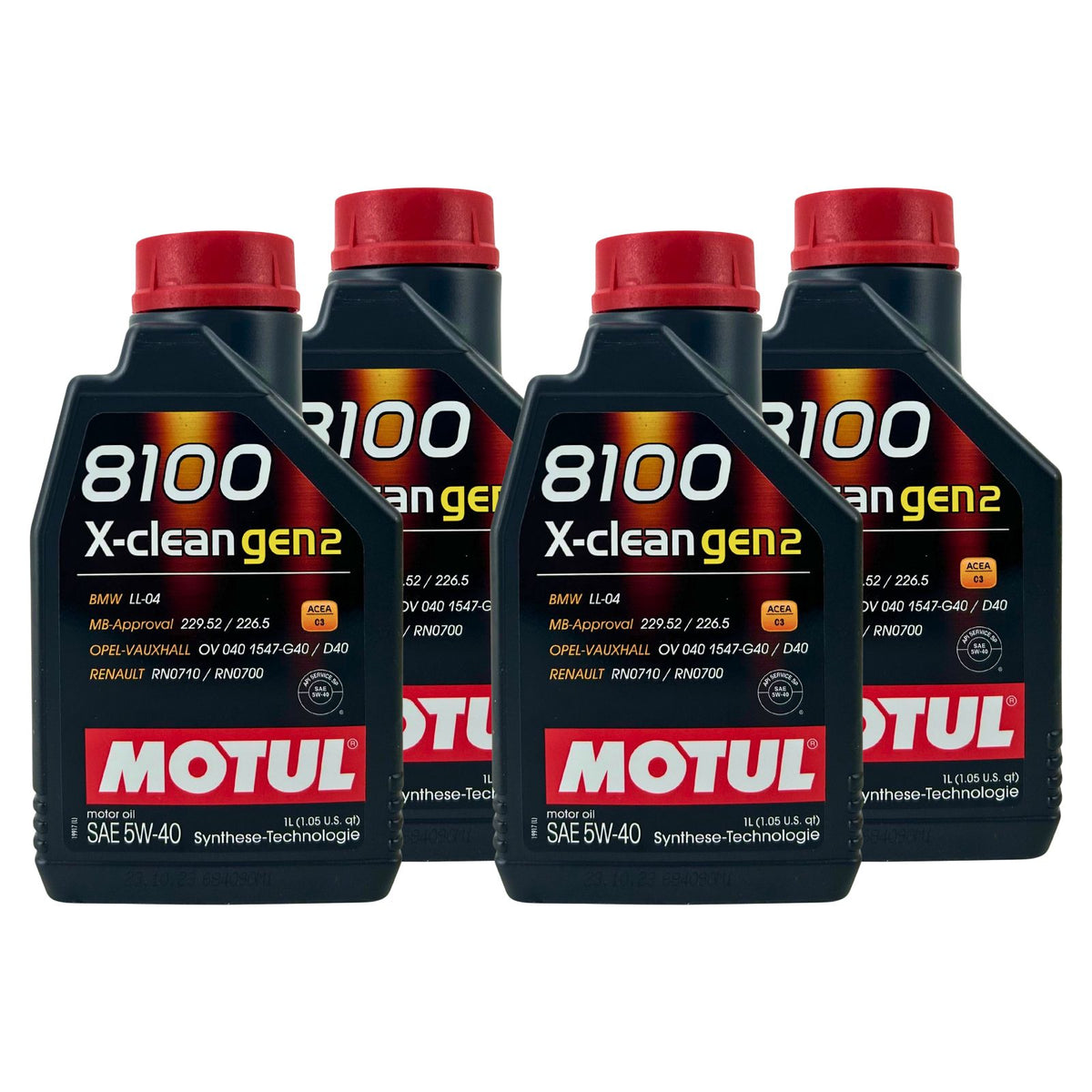 Motul 8100 X-clean GEN2 5W40 – 4 × 1 litro