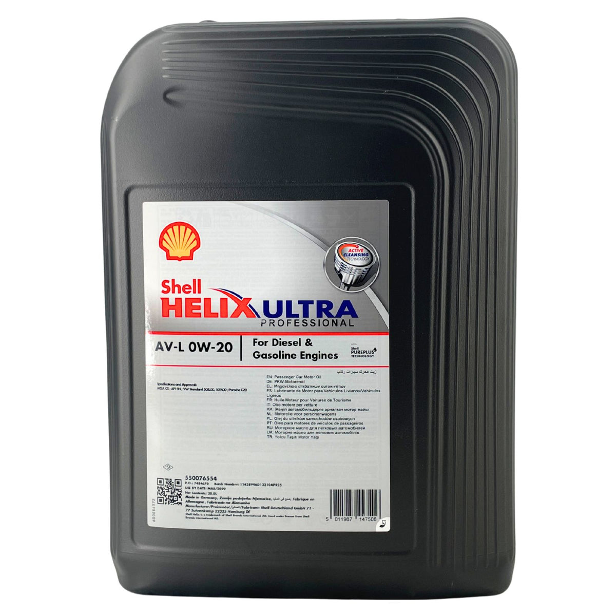 Shell Helix Ultra Professional AV-L 0W20 – 20 litri