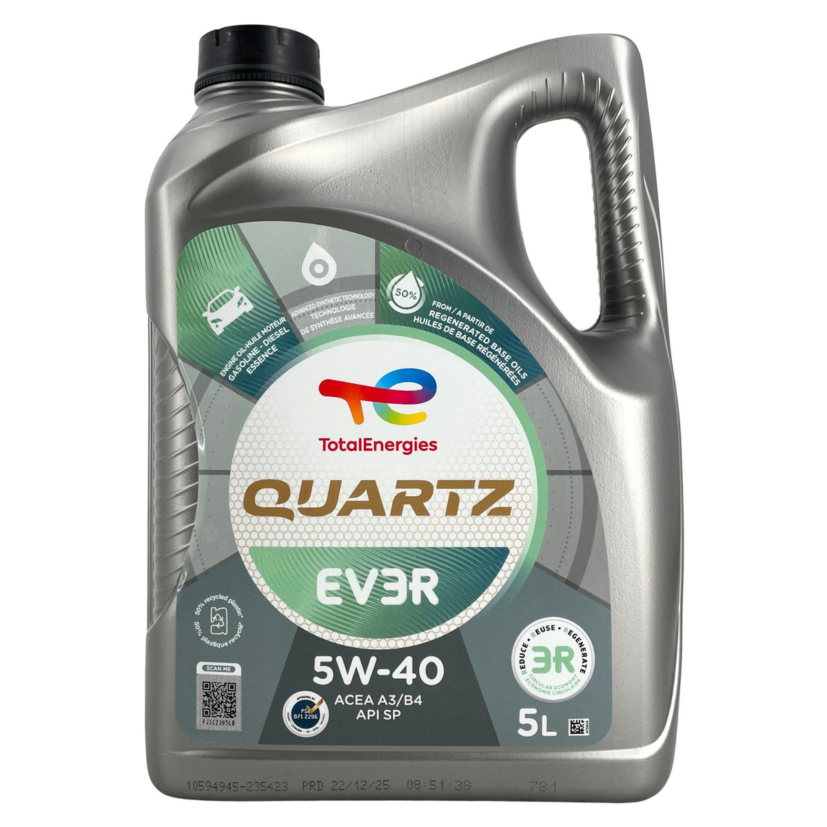 Total Quartz EV3R 5W40 – 5 litri