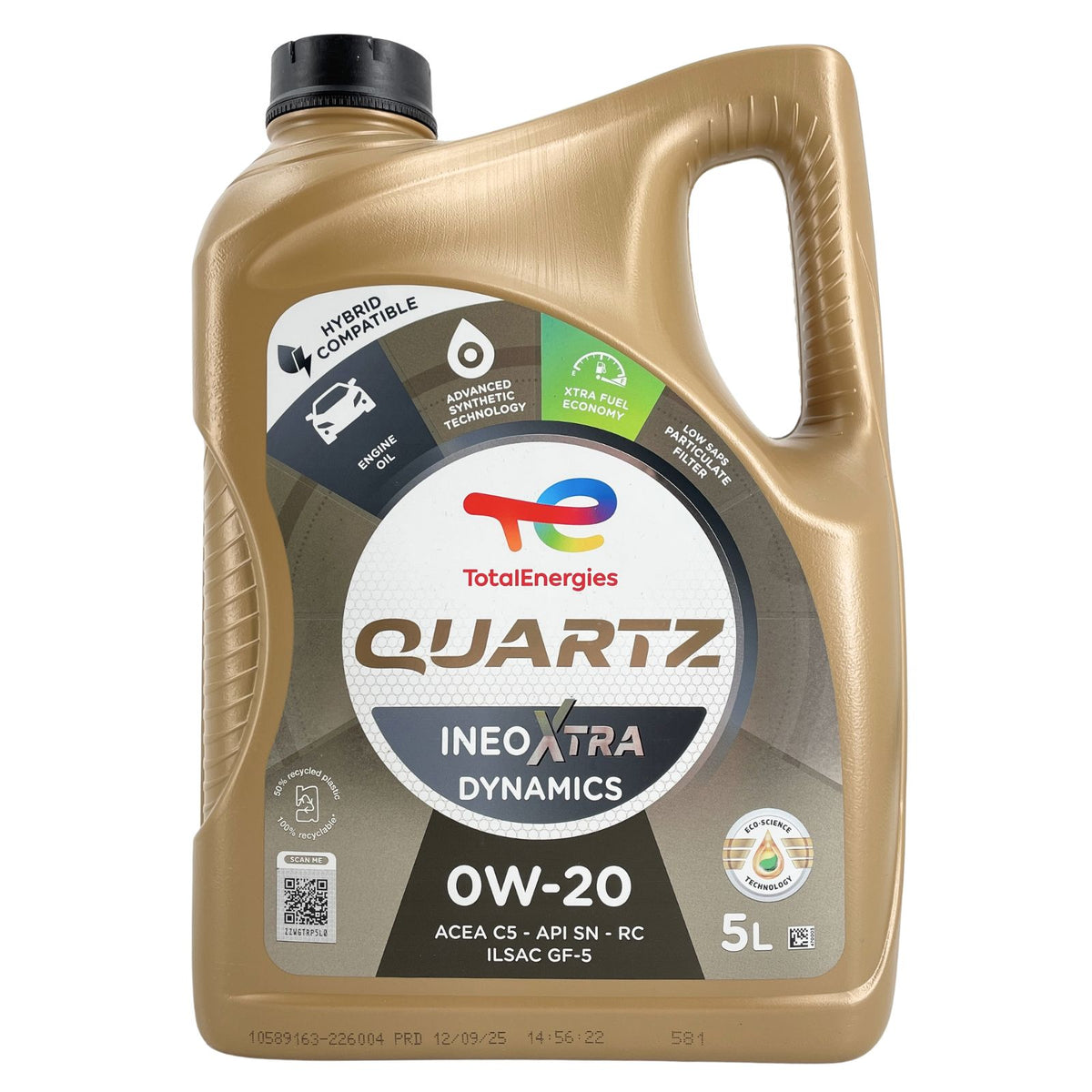 Total Quartz Ineo Xtra Dynamics 0W20 – 5 litri