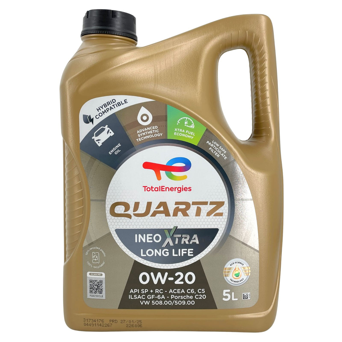 Total Quartz Ineo Xtra Longlife 0W20 – 5 litri