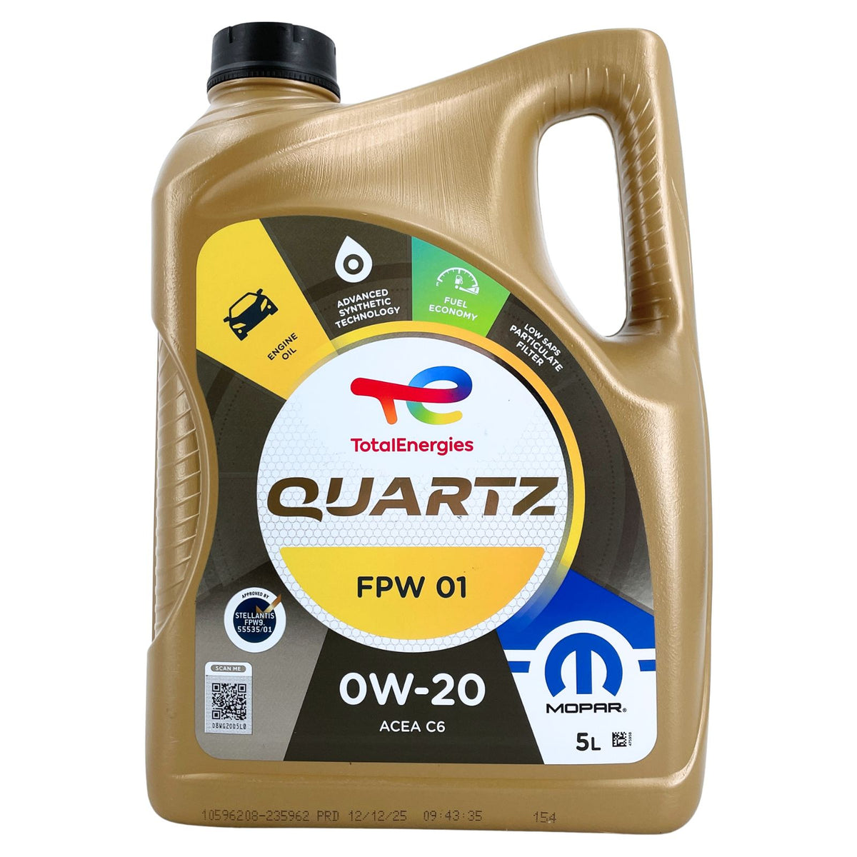 Total Quartz Mopar FPW01 0W20 – 5 litri