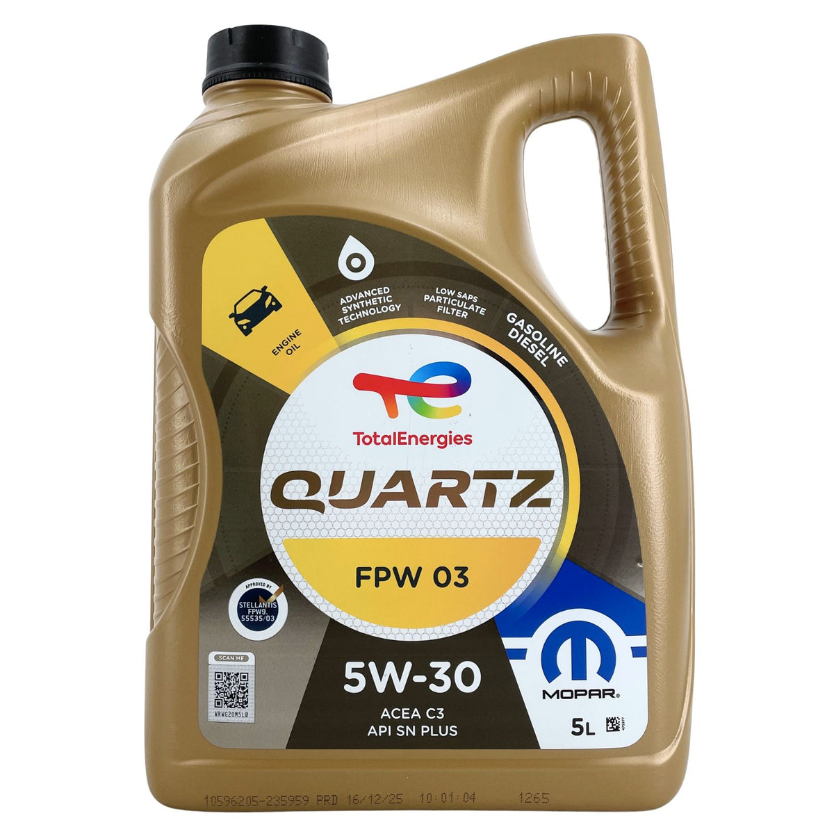 Total Quartz Mopar FPW03 5W30 – 5 litri