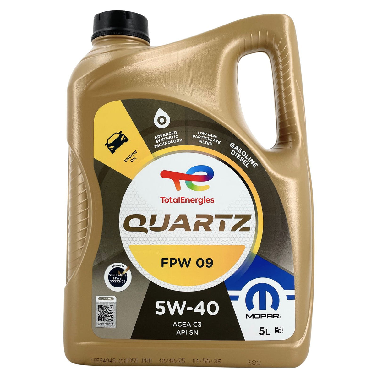 Total Quartz Mopar FPW09 5W40 – 5 litri