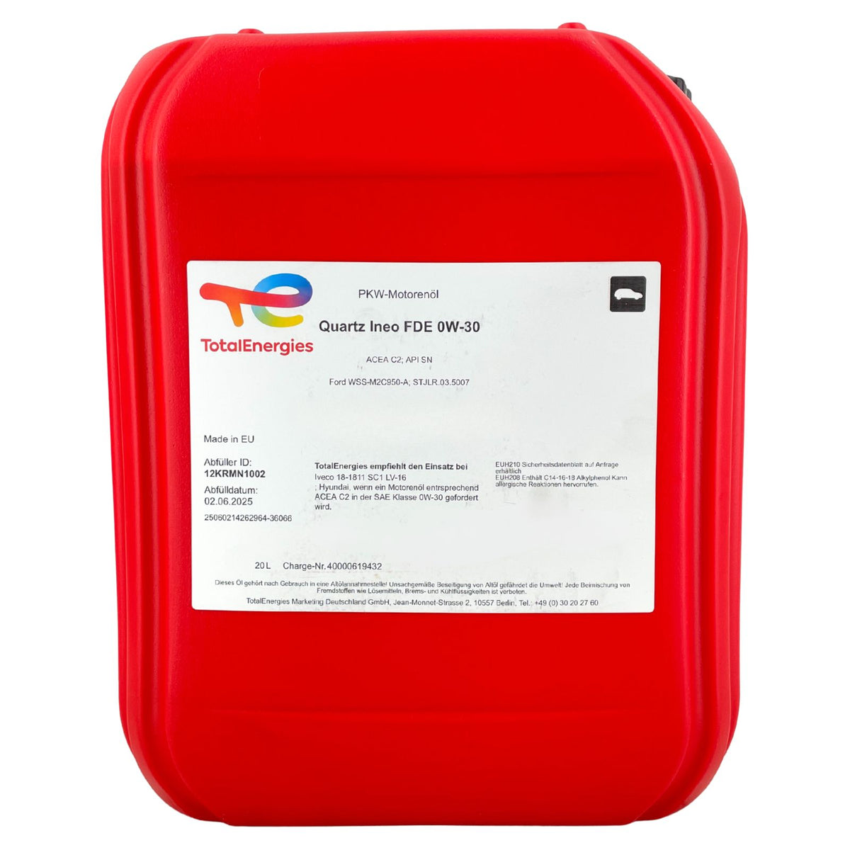 Total Quartz Ineo FDE 0W30 – 20 litri