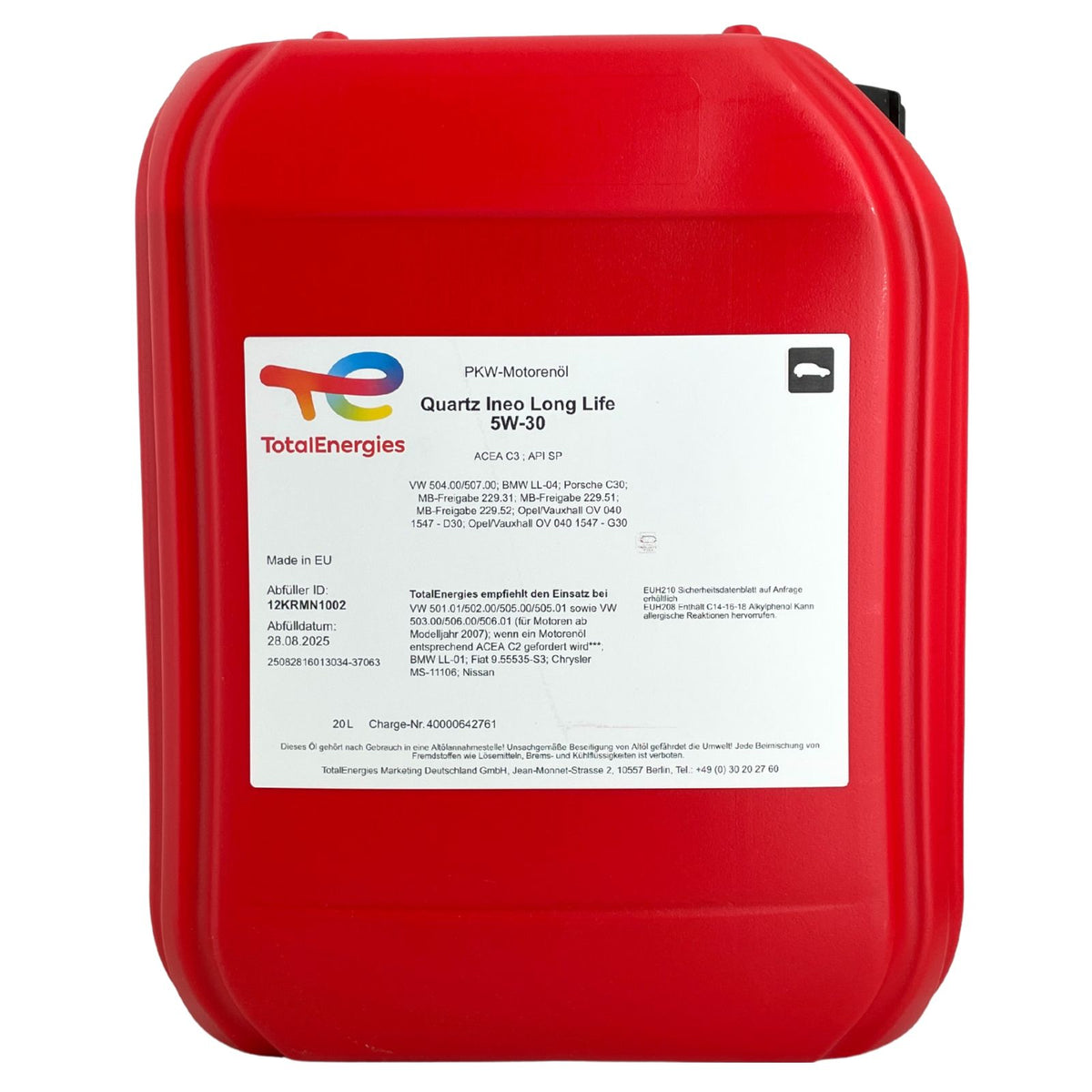 Total Quartz Ineo Longlife 5W30 – 20 litri