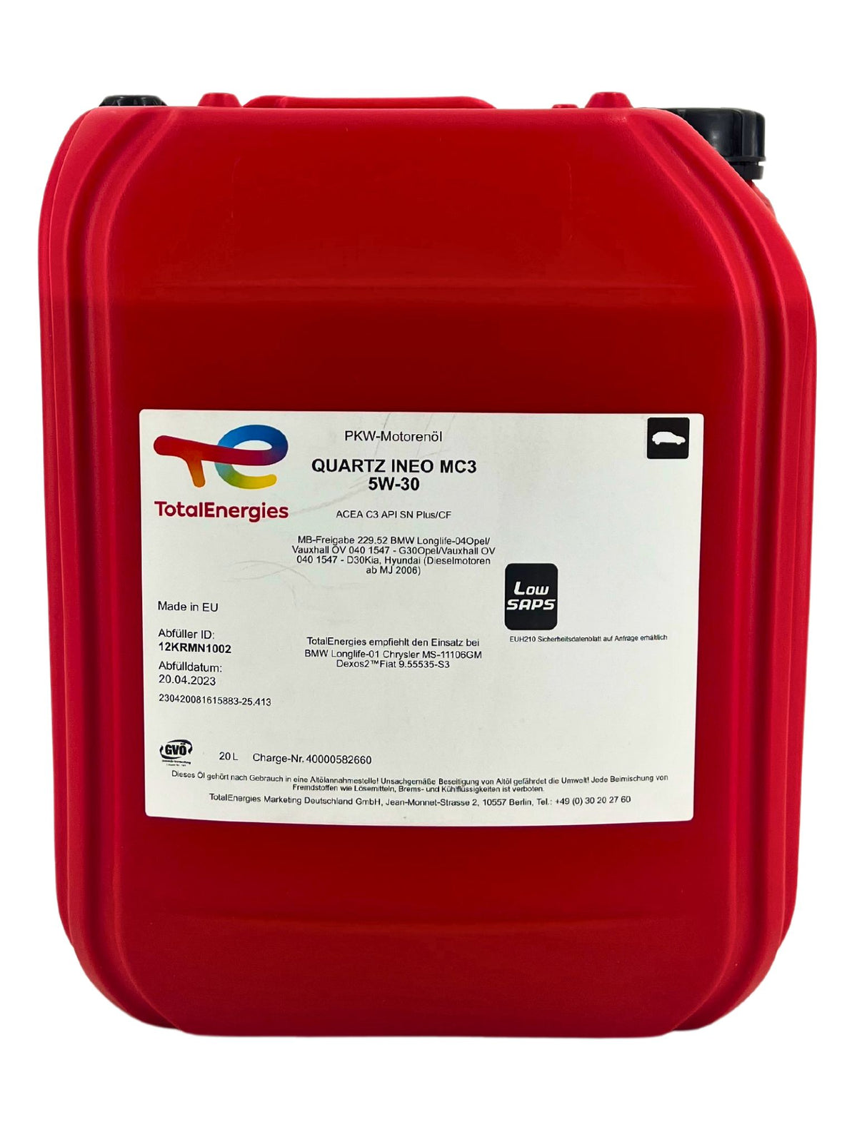 Total Quartz Ineo MC3 5W30 – 20 litri